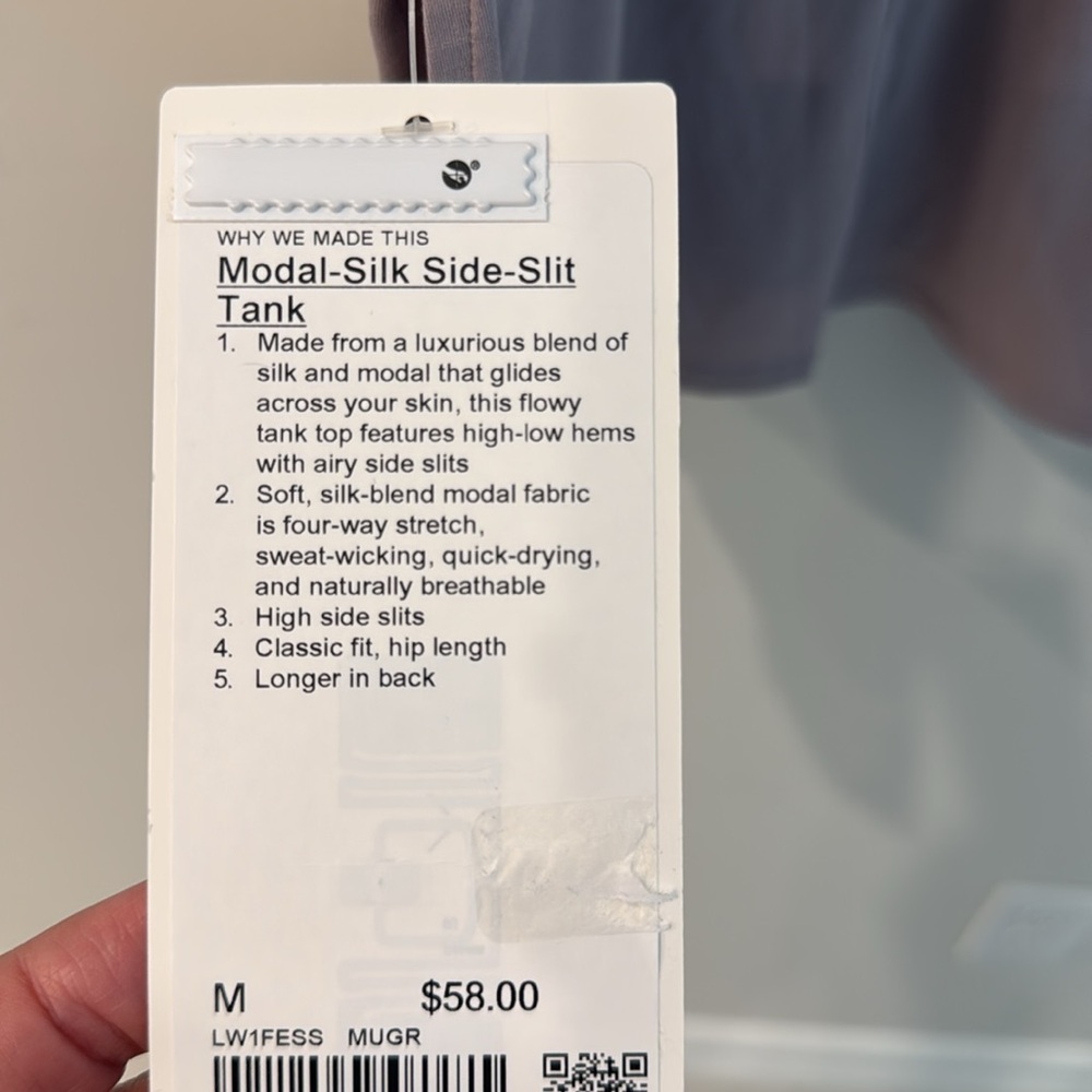 Lululemon Modal-Silk Side-Slit Tank - Picture 4 of 4